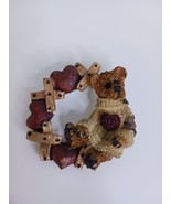Boyds Bears Bearwear Vintage Pin Brooch Resin Valentines X&#39;s and Hearts 2&quot; - $247.70 MXN