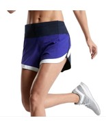 ATHLETA Running Free Colorblock Active Workout Athletic Shorts Size Small - $15.00