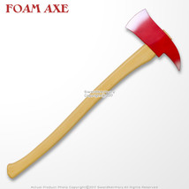 27&quot; Fireman&#39;s Axe High Density Foam Cosplay Fire Fighter Weapon Look Real - $19.78