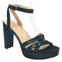 Naturalizer Women Ankle Strap Platform Sandal Mallory Size US 10M Midnight Green - £43.42 GBP
