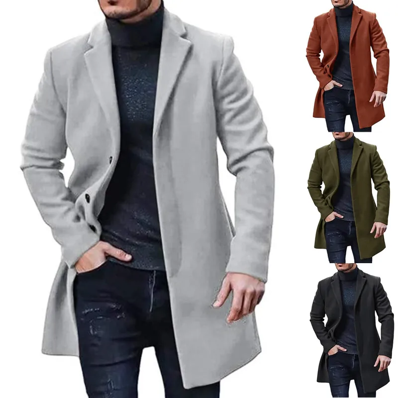Men Casual Outerwear Outdoor Coats Jacket Wool Men Jacket For Spring Win... - $1,221.87 MXN