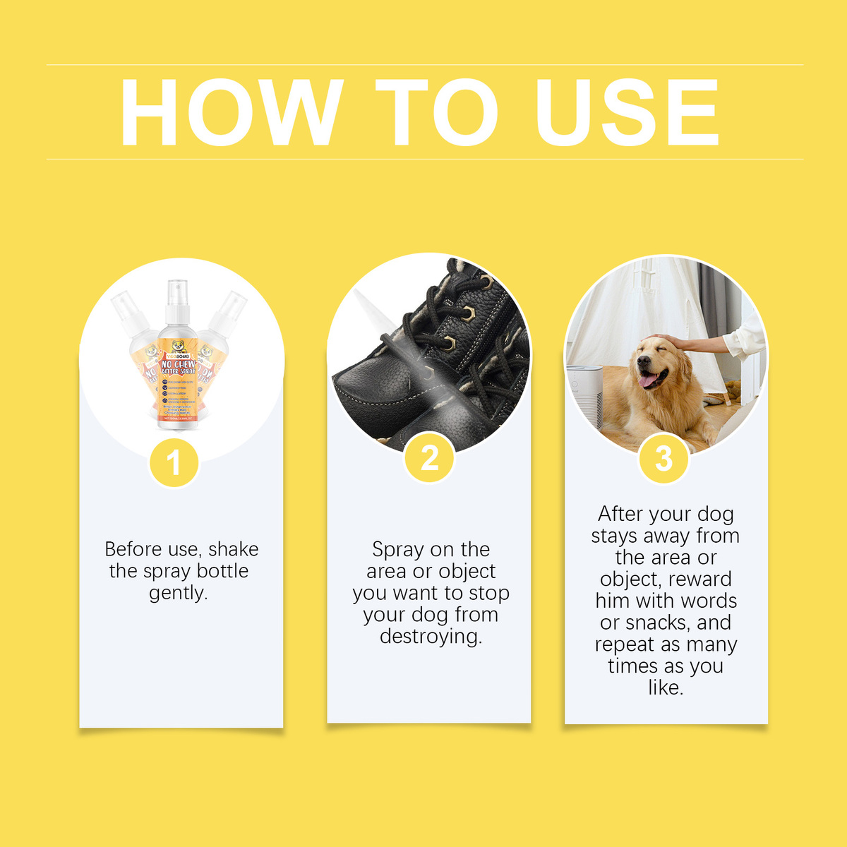 1/2Box x100ml NO chew bitter spray, Prevent pets dog cat from chewing furniture Item image 6