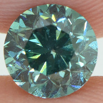 Fancy Green Diamond Loose Round Shape 1.00 Carat VS1 Natural Enhanced Polished - £1,012.48 GBP