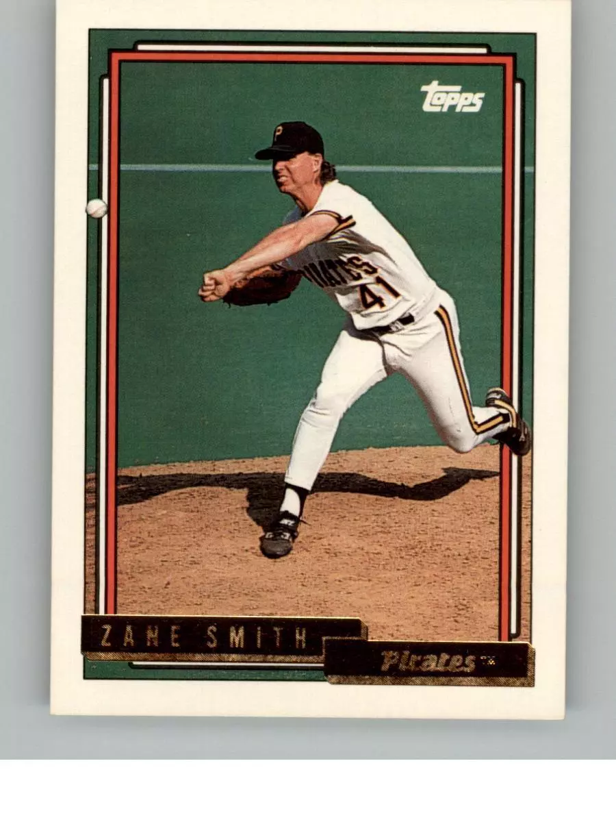 1992 Topps Zane Smith 345 Pittsburgh Pirates Gold - $3.00