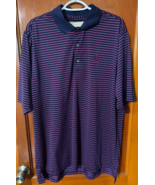 Donald Ross Golf Shirt: Mens: Striped/Purple, Monogram, Size XL - €16,18 EUR