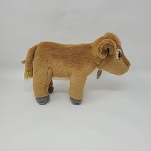 Miyoni by Aurora Plush Cow Stuffed Animal Brown Shaggy Tail 7 Inches Tall W Tag - £9.30 GBP