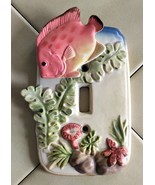TAKAHASHI Tropical Fish Porcelain Light Switch Plate Cover (Japan) - £19.08 GBP