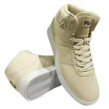 NWT FILA MSRP $94.99 AUTHENTIC MEN&#39;S IVORY MID TOP PLUS SNEAKERS SIZE 9 - $49.99