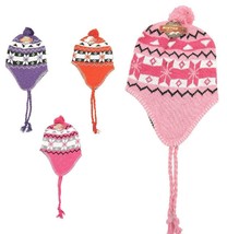 Wholesale Lot of 12 Ladies Peruvian Ski Hat Beanie with Earflap Warm Flannel - £31.64 GBP