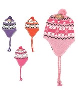 Wholesale Lot of 12 Ladies Peruvian Ski Hat Beanie with Earflap Warm Fla... - £31.13 GBP