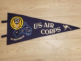 U.S. Air Corps 13th Air Force Australia Vintage WW2 Pennant Great Condition!! - £119.89 GBP