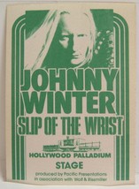 JOHNNY WINTER - VINTAGE ORIGINAL 1970&#39;s CONCERT TOUR CLOTH BACKSTAGE PASS - £15.66 GBP