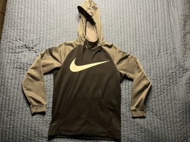 Nike Men&#39;s Dri-Fit Standard Pullover Hoodie Adult Small Black &amp; Grey - $19.80