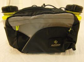 NWOT Outdoor Products Black Gray Green Hydration 11" X 7"  Waist Pack - $20.69