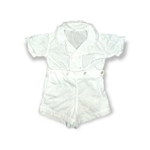 Vintage 1950s A-Lad-’N Togs Sz 3 White Christening Baptism Shorts &amp; Shirt Set  - £11.81 GBP