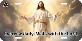 Jesus Christian Exercise Daily Walk Lord Personalization Metal License Plate A - £10.68 GBP+