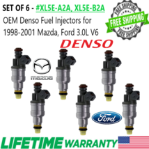 OEM Denso x6 Fuel Injectors for 1999-2001 Mazda Ford 3.0L V6 XL5E-A2A/XL5E-B2A - £120.57 GBP