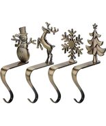 Christmas Stocking Holders for Mantle Set 4 Christmas Stocking Hangers f... - €13,74 EUR