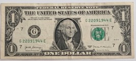 US$1 Fancy Serial Banknote 2017 Birthday/History Note September 22 1944 22091944 - $5.95