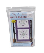 Jack Dempsey Needle Art Butterflies and Flowers 18 Inch Quilt Blocks - $30.12 CAD