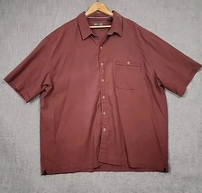 REI Men’s X/XL Short Sleeve Button Up Shirt Polynosic Polyester Rayon Blend - $9.87