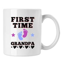 First Time Grandpa Coffee Mug, Pregnancy Announcement For Grandparents Coffee Mu - £13.30 GBP