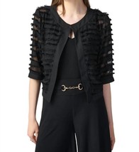 Joseph Ribkoff novelty georgette fitted jacket in Black - size 6 - £132.26 GBP