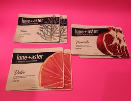 Lune + Aster 5 Minute Rescue Mask Bundle: 2 Firm, 2 Nourish, 2 Detox - £25.57 GBP