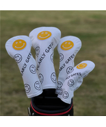 Golf Club Driver Fairway Wood Hybrid Head Cover Pearly Gates Happy Smile PG - $61.38 CAD
