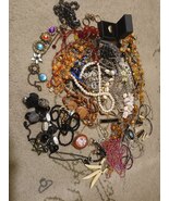 Large Mixed Vintage Costume Jewelry Lot with Jewelry Box - $200.00