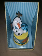 Disney Frozen Snowman Olaf Musical Revolving Figurine Let It Go Music Nursery  - £22.30 GBP