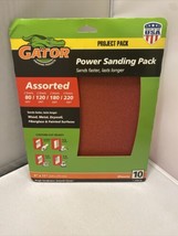 Gator Sandpaper Assorted Power Sanding 10 Sheets - £13.52 GBP
