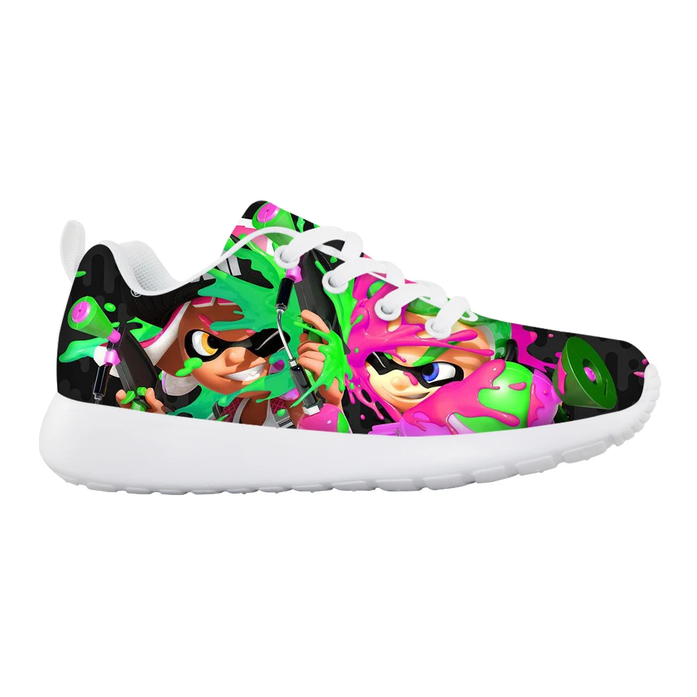 Twoheartsgir Hot Sales Kid Shoe  Splatoon 2 Graffiti Design Sneaker Lightweight  - £190.57 GBP