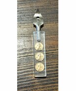 Vintage Acrylic Can Bottle Opener With 1973 Penny Pennies - $20.53 CAD