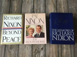 Lot of 3 Books about Richard Nixon-Beyond Peace, The Memoirs of Richard Nixon - £25.78 GBP