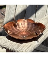 Vtg Gregorian Copper Ashtray Hammered Handcrafted Signed Square Mid-Cent... - $24.94