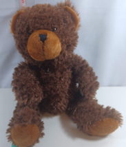 Bears By Precise  Brown Teddy Bear  Hard Eyes Plush 13&quot; - £6.23 GBP