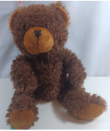 Bears By Precise  Brown Teddy Bear  Hard Eyes Plush 13&quot; - £6.21 GBP