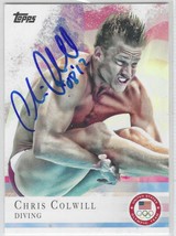 Chris Colwill - Signed Autograph 2012 Topps Olympic Team #47 USA Diving Swimming - £8.64 GBP