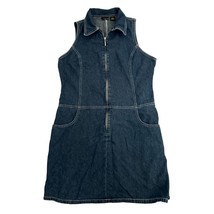 American Eagle Outfitters Dress Jumper Size 14 Large Denim Jeans Cotton Mini - £13.66 GBP