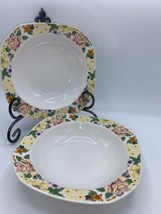 An item in the Pottery & Glass category: Rim Cereal Bowl Antique Garden by CORNING Set of 2 7" Rimmed Cereal Bowl 2062481