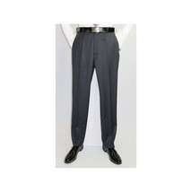 Men Suit ADOLFO 3Pc 100% Soft Wool Vested Business Formal 2 Button 1608 Charcoal image 12