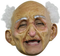 Realistic Old Man Mask Latex Halloween Full Cosplay Party Face Masks Headgear - £33.92 GBP