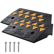 VEVOR Rubber Curb Ramp 2 Pack, 5&quot; Rise Height Heavy-Duty 33069 lbs/15 T ... - $82.45