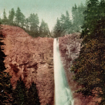 Multnomah Falls Postcard Vintage Columbia River Antique Posted - £11.02 GBP