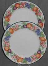 Set (2) Epoch MARKET DAY PATTERN Dinner Plates - £39.56 GBP