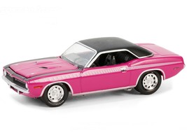 1970 Plymouth Barracuda Moulin Rouge Pink with Black Top (Las Vegas 2023... - $27.84