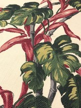 Vintage Barkcloth Panel 42x100 Elephant Ears Tropical Miami Beach Cool Texture!! - $116.88