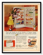Western Auto Freezer Mother Daughter Ad Vintage 1962 Magazine Advertisement - €8,47 EUR