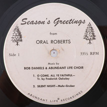 Season&#39;s Greetings From Oral Roberts, Bob Daniels 1961 45 rpm 7&quot; EP Vinyl Record - £3.36 GBP